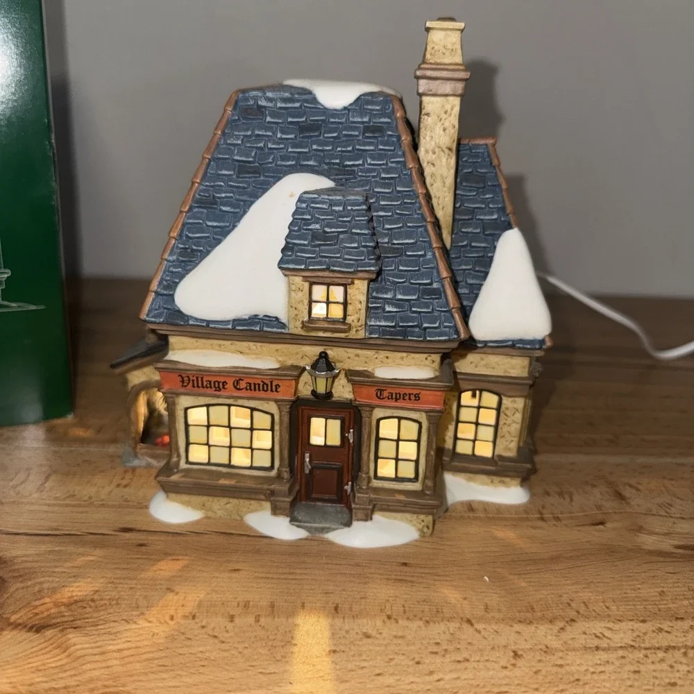 Dept. 56 -Dickens' Village Series - Village Candle Shop Building - Boxed Lighted